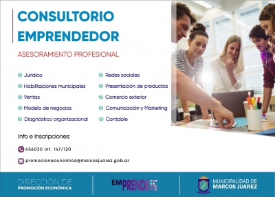 CONVOCATORIA CONSULTORIO EMPRENDEDOR